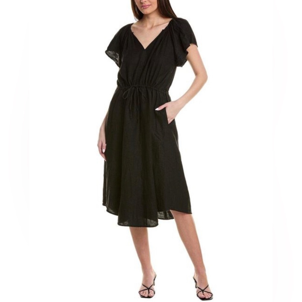 Velvet by Graham & Spencer Black Midi Dress